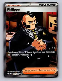 PHILIPPE 110/086 ULTRA RARE ME04: CHAOS RISING POKEMON NM - Image 1