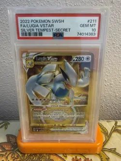 Pokemon Lugia VSTAR 211/195 Silver Tempest Secret Rare Full Art PSA 10 Holo - Image 1