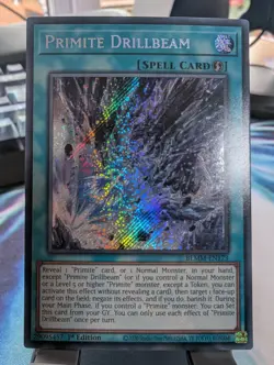 YuGiOh! Primite Drillbeam BLMM-EN173 Secret Rare 1st Ed - Image 1