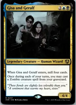 Gisa and Geralf 237 Rare Innistrad Remastered Magic: The Gathering Near Mint - Image 1