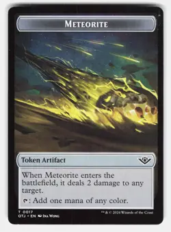 METEORITE TOKEN - Magic: The Gathering - Wong LP - Image 1