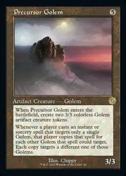Precursor Golem x1 1x Retro The Brothers' War NM MTG - Image 1