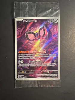 2024 Pokemon Scarlet Violet black Star promo Pecharunt 129 illustration full art - Image 1
