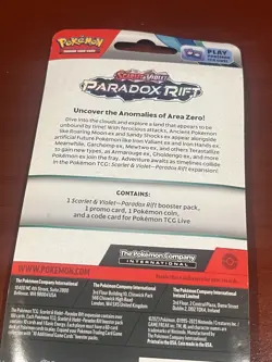 Pokemon TCG Paradox Rift Checklane Blister Booster Pack with Promo holo - Image 2