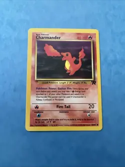 Team Rocket Pokemon TCG Charmander 50/82 Played B - Image 1