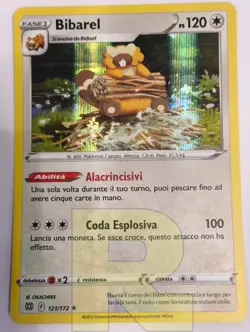 Bibarel ® Astri Lucenti 121/172 ® Rara Holo Foil ® Pokemon ® Italiano ® Good - Image 1