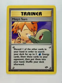 Misty's Tears 2000 Pokemon Gym Challenge Unlimited Uncommon #118/132 * NM - Image 1