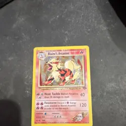 Pokemon Blaine's Arcanine Gym Challenge Holo Rare Card 1/132 90 HP 2000 - Image 1