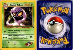 Koga's Arbok 25/132 Rare Gym Challenge Pokemon Unlimited Moderately Played - Image 1