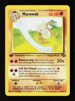 Marowak 39/64 Uncommon Jungle Pokemon 1st Edition Lightly Played - Image 1