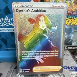 The Pokemon Company Cynthia's Ambition Full Art Holo Ultra Rare 178/172 EN - Image 1