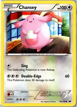 Pokemon Card - Chansey Dark Explorers 80/108 2012 Common Lightly Played - Image 1