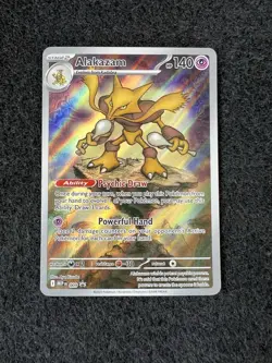 Pokemon TCG Alakazam Promo 009 Scarlet And Violet Mega Evolutions Holo - Image 1