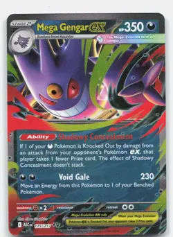 Mega Gengar ex 125/217 Double Rare Ascended Heroes Pokemon Near Mint - Image 1