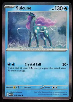 Suicune 026/094 Rare Phantasmal Flames Pokemon Holo Near Mint - Image 1
