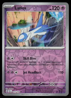 Latios 077/191 Uncommon Surging Sparks Pokemon Reverse Holo Near Mint - Image 1
