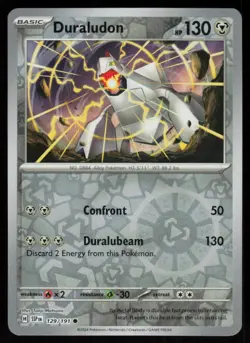 Duraludon 129/191 Common Surging Sparks Pokemon Reverse Holo Near Mint - Image 1