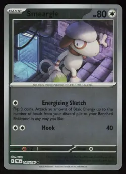 Smeargle 080/094 Common Phantasmal Flames Pokemon Reverse Holo Near Mint - Image 1