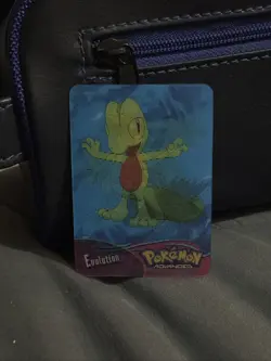 Pokemon Advanced 2004 Panini Lenticular Action Card #1 Treecko-Grovyle-Sceptile - Image 1