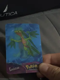 Pokemon Advanced 2004 Panini Lenticular Action Card #1 Treecko-Grovyle-Sceptile - Image 2