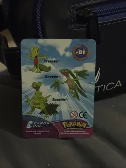 Pokemon Advanced 2004 Panini Lenticular Action Card #1 Treecko-Grovyle-Sceptile - Image 4