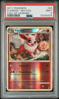 Pokemon Flareon PSA 9 Call of Legends HGSS HeartGold Reverse Holo 44 Eeveelution - Image 1