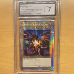 Konami Yu-Gi-Oh! Red-Eyes Black Dragon & Scapegoat CGC Quarter Century Rare QCR - Image 2