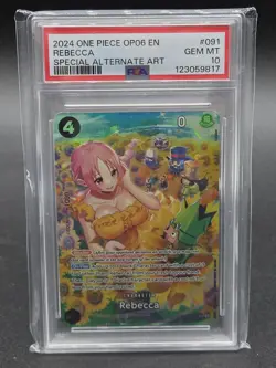 2024 One Piece OP06 Wings Of The Captain Rebecca Special Alt Art #091 - PSA 10 - Image 1