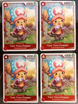 4x ONE PIECE Gear 5 EX Starter Deck English Foil Card ST21-008 Tony Tony Chopper - Image 1