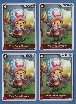 4x ONE PIECE Gear 5 EX Starter Deck English Foil Card ST21-008 Tony Tony Chopper - Image 2