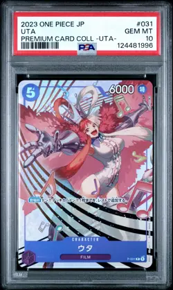 2023 One Piece Japanese Uta Premium Card Collection PSA 10 #031 - Image 1