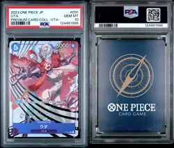 2023 One Piece Japanese Uta Premium Card Collection PSA 10 #031 - Image 3