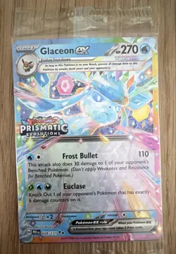 Glaceon ex - (Prismatic Evolutions Stamp) 026/131 Miscellaneous Cards & Products - Image 1