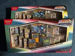 Pokemon Prismatic Evolutions Lucario Ex Tyranitar Ex Premium Collection Lot of 2 - Image 1