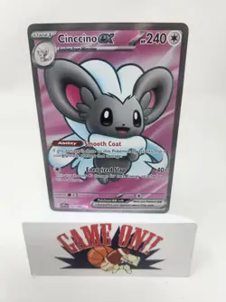 Cinccino EX 105/086 Chaos Rising Full Art Holo Ultra Rare Pokemon Card BUF - Image 1