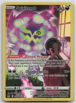 Pokemon Card Spiritomb Ultra Rare SWSH11: Lost Origin Trainer Gallery TG09/TG30 - Image 1