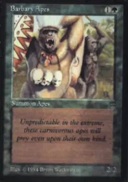 Barbary Apes - Legends: #176, Magic: The Gathering Lp C334 - Image 1