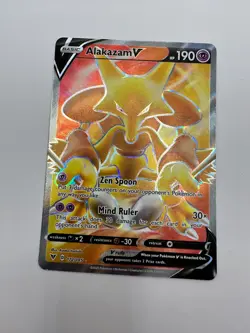 Pokemon Karte TCG AlakazamV 172/185 Farbenschock Holo Rare Englisch NM - Image 2