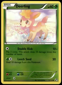 Deerling 13/114 Black & White Reverse Holo Common LP Pokemon 2011 - Image 1