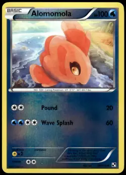 Alomomola 38/114 Black & White Reverse Holo Uncommon LP Pokemon 2011 - Image 1
