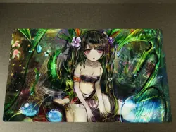 WVICM CCG Playmat Traptrix Dionaea TCG Trading Card Game Mat Desk Pad Bag - Image 1