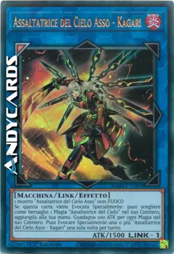 ASSALTATRICE DEL CIELO ASSO - KAGARI • Ultra R • MAMA IT005 • 1Ed • Yugioh! - Image 1