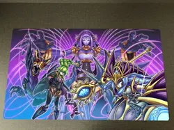 WVICM CCG Playmat Shaddoll TCG Trading Card Game Mat Desk Pad With Free Bag - Image 1