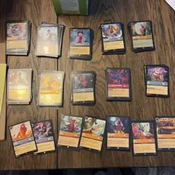 Disney Lorcana TCG Card Lot 200+. Base And Shiney - Image 1