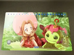 Digimon Mimi Tachikawa Palmon Playmat TCG CCG Mat Trading Card Game Mat Desk Pad - Image 1