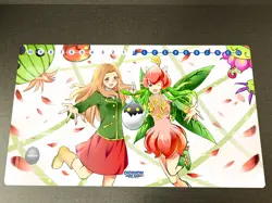 Digimon Mimi Tachikawa Lillymon Playmat DTCG CCG Trading Card Game Mat Desk Pad - Image 1