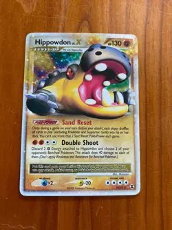 2009 Pokemon - Hippowdon Lv. X 107/111 Holo Rare MP Condition TCG Card - Image 1