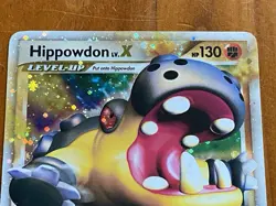2009 Pokemon - Hippowdon Lv. X 107/111 Holo Rare MP Condition TCG Card - Image 5