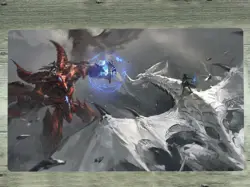 WVICM Custom Playmat Stardust Dragon CCG TCG Trading Card Game Mat Desk Pad - Image 1