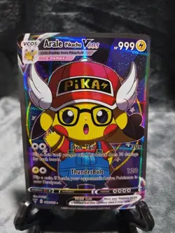 Pokemon Arale Pikachu Vcos Cosplay Poncho Pikachu Full Art Pokemon Cards - Image 1